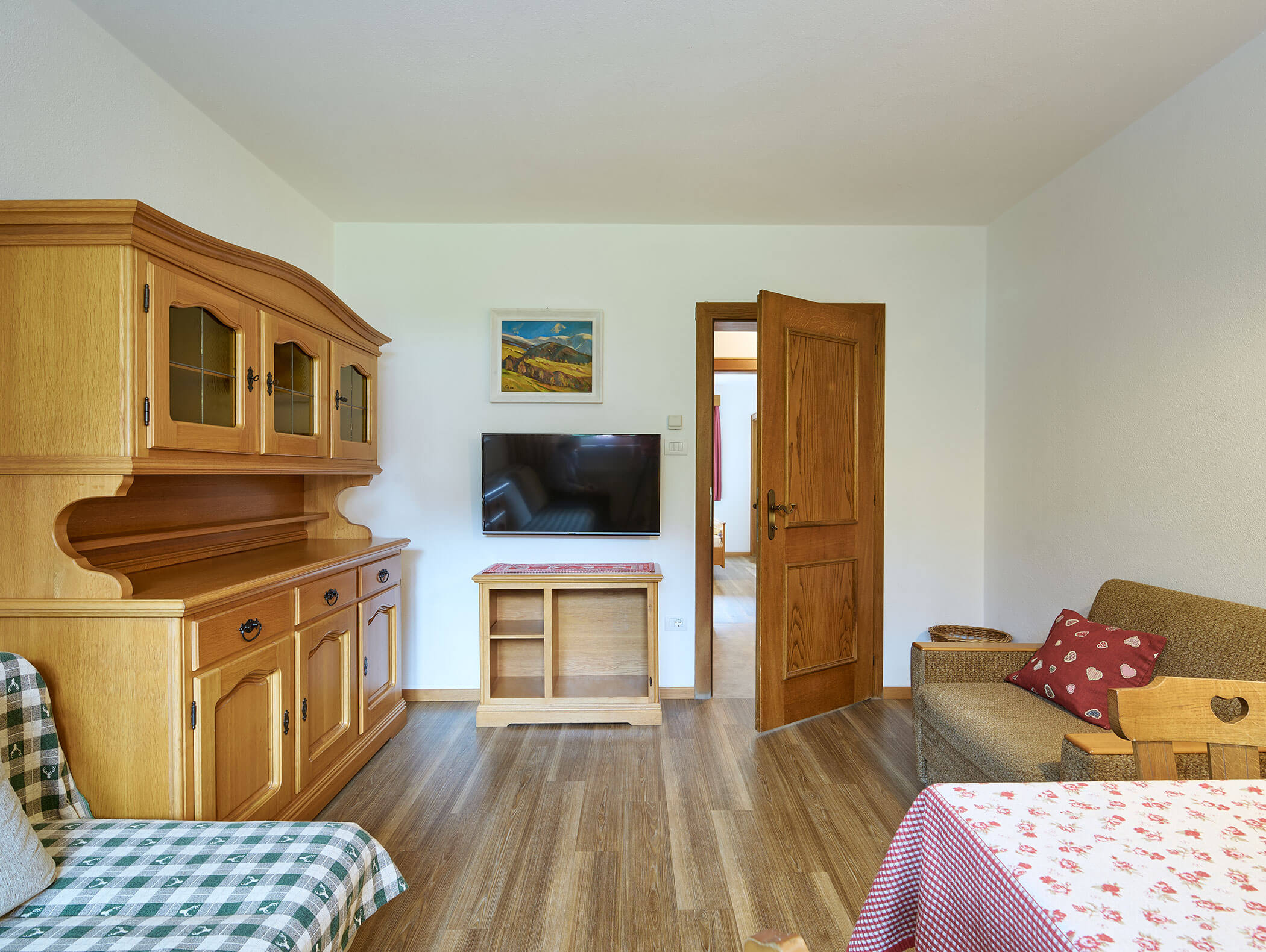 Wohnzimmer im Apartment Haunold