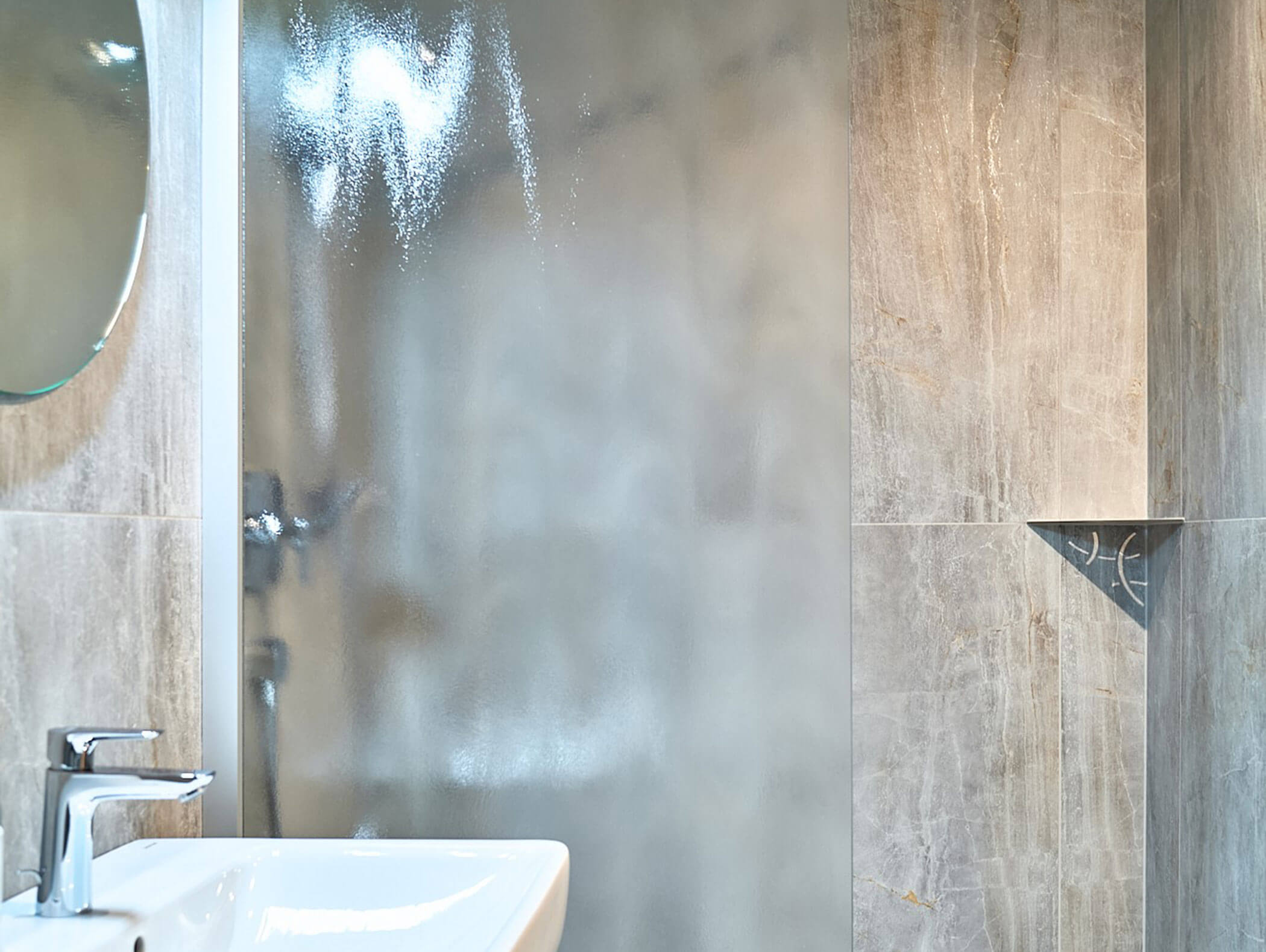 Badezimmer im Apartment Helm