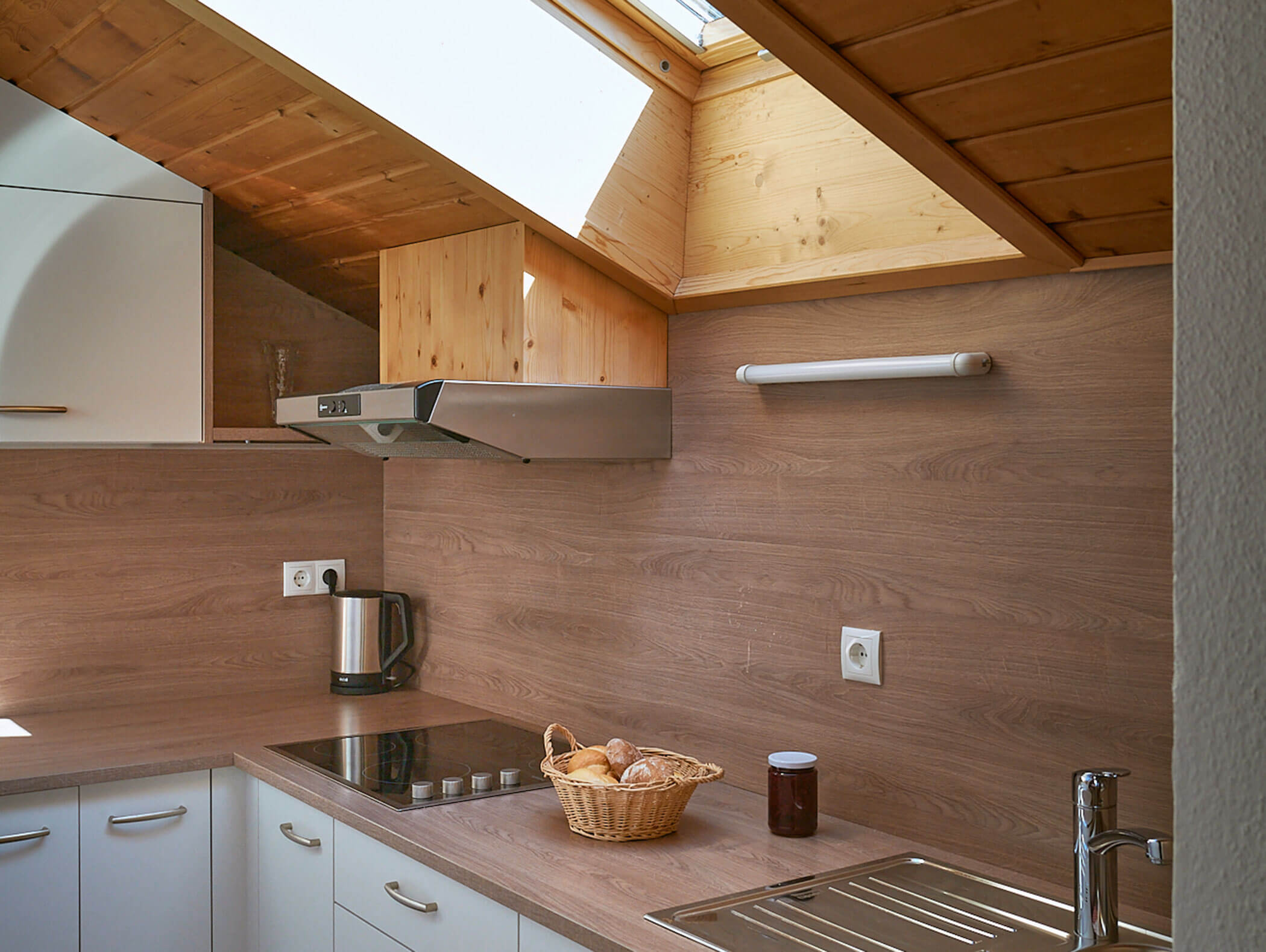 Küche im Apartment Helm