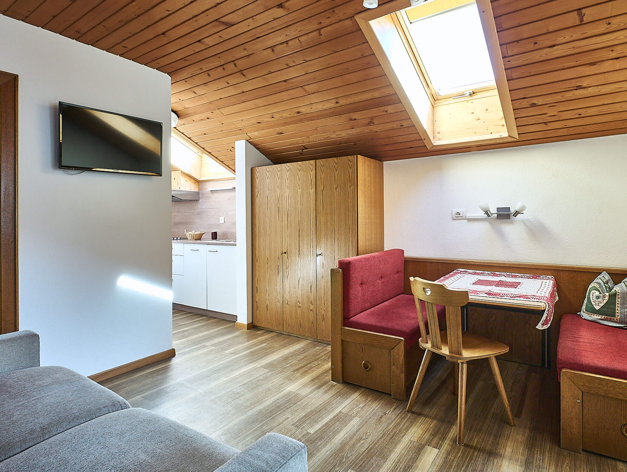 Wohnzimmer im Apartment Helm