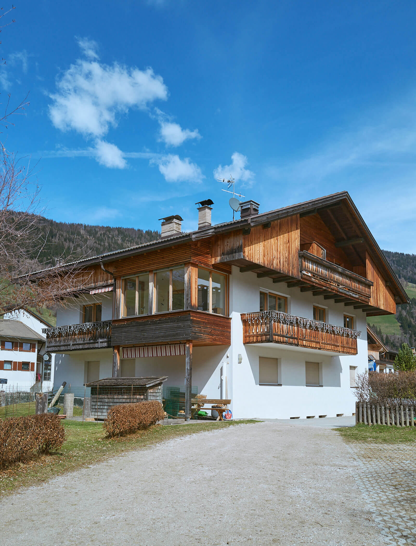 Vista esterna degli appartamenti Zacher